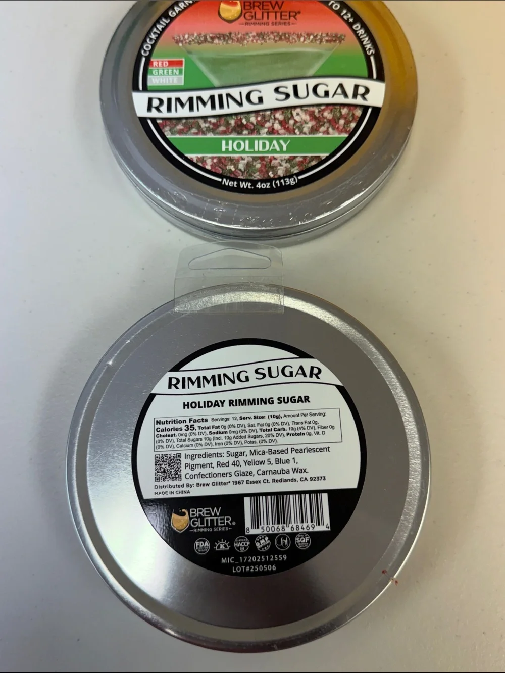 Brew Glitter holiday rimming